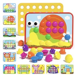 Color Matching Mosaic Pegboard