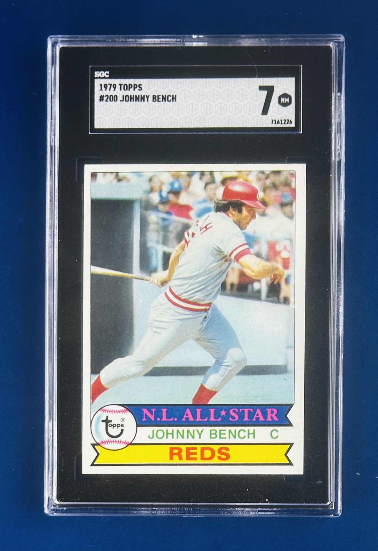 1979 Topps Johnny Bench Baseball Card Graded SGC 7
