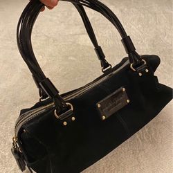 Kate Spade Black Velvet Purse 