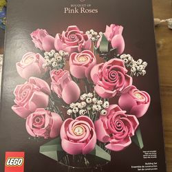 Lego pink roses