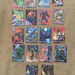 1993 Marvel Masterpieces Lot of 18 Cards -Sky Box