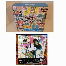 Two  Disney Mickey  Jigsaw Puzzle