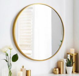 30” Gold Mirror