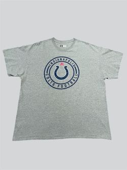 Indianapolis Colts vintage 2000’s NFL football heather gray t shirt Size 2XL
