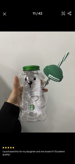 Limited Edition Bear Glass Cup 