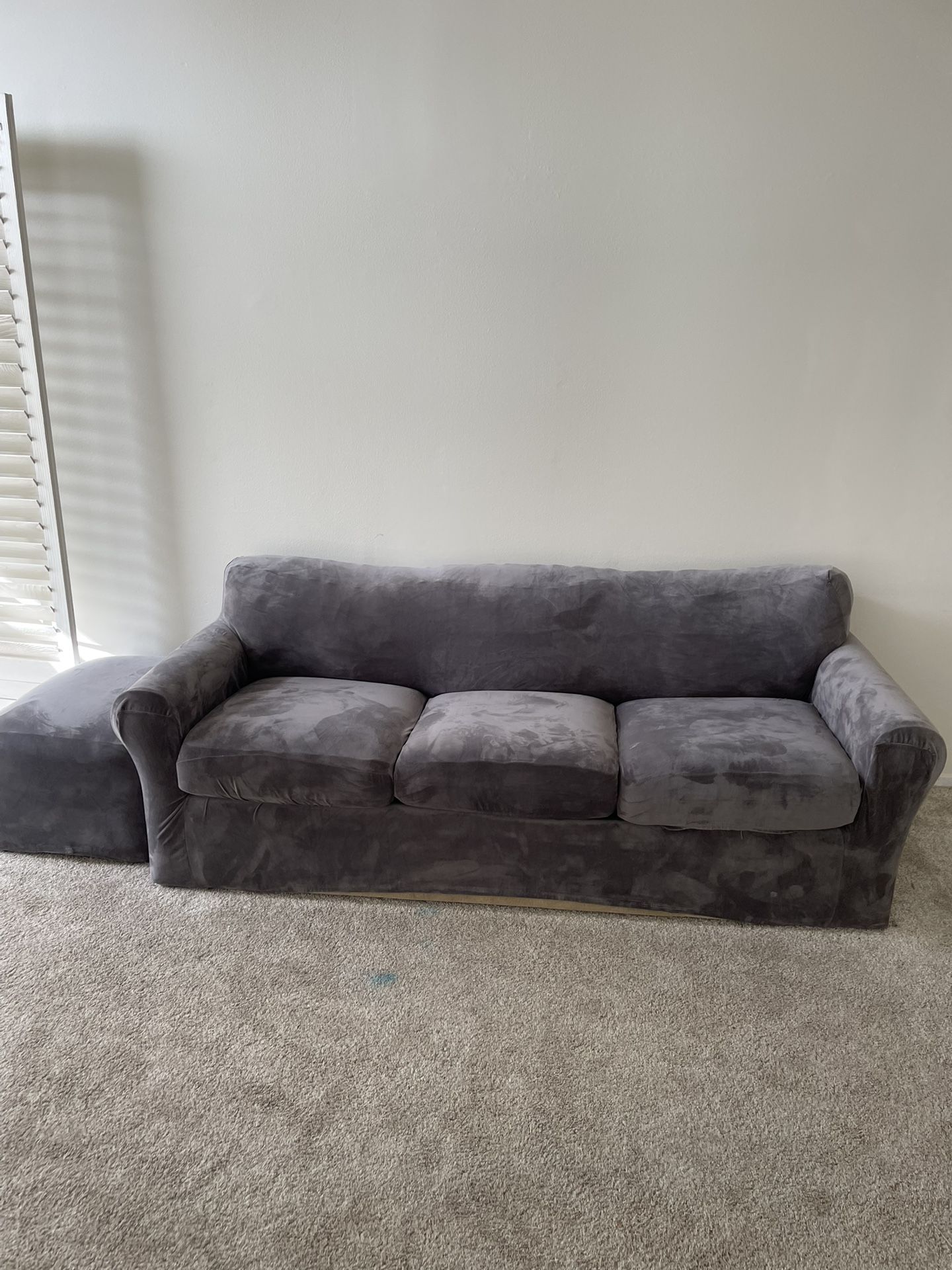 Couch With Ottoman 