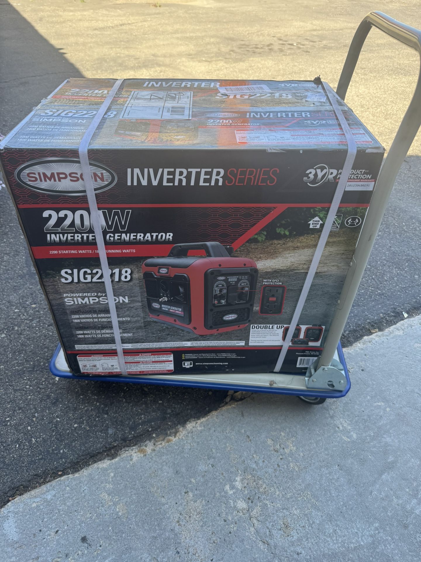 Simpson Inverter Generator 1,800 Watts