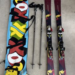 Salomon Siam 10 All-Mountain Skis 149 Cm ​+ Stick + Case 