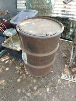 Old 55 gallon drum