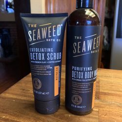 New seaweed bath company, detox, scrub, and body wash