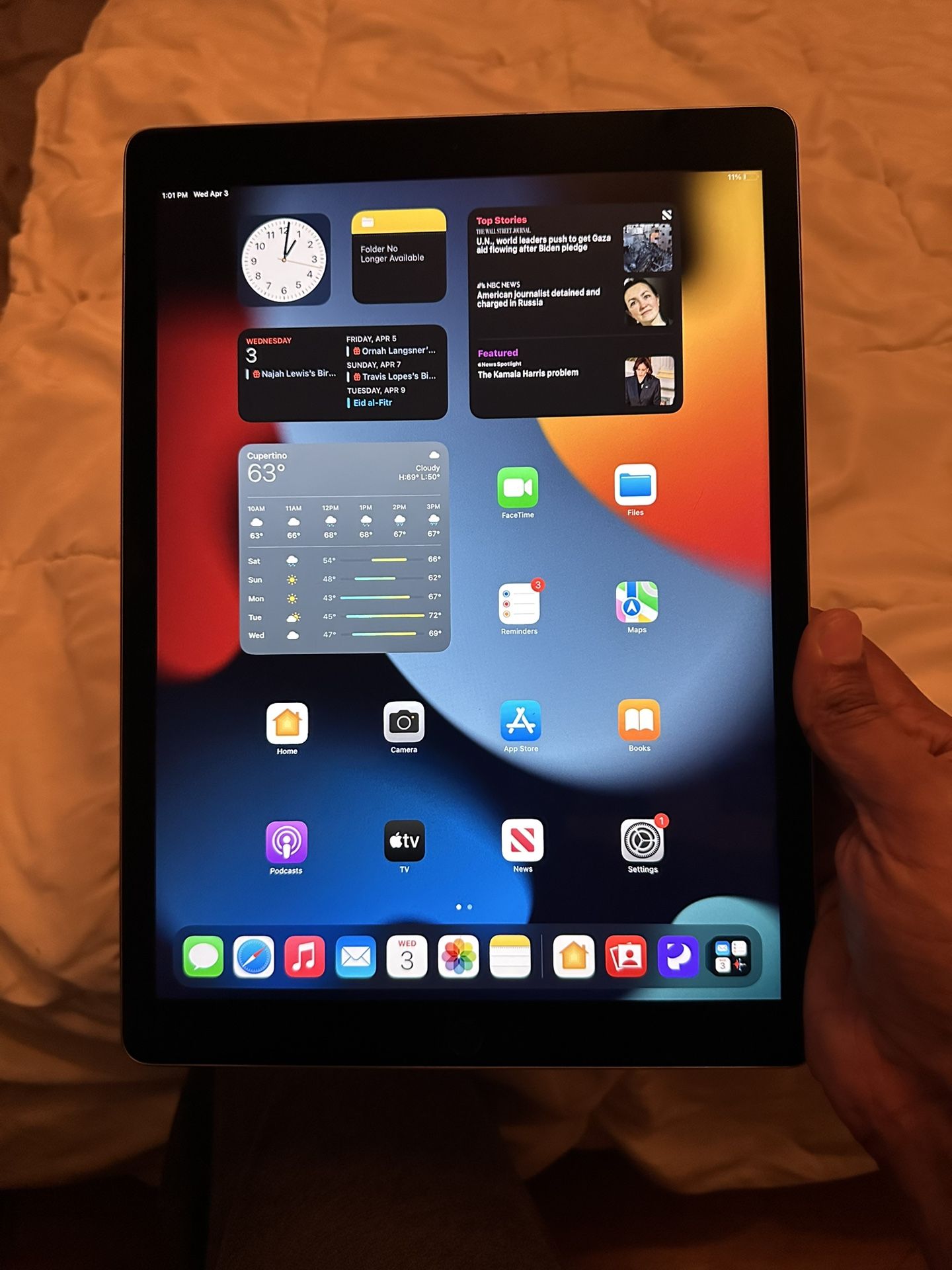 12.9 Inch Apple Ipad