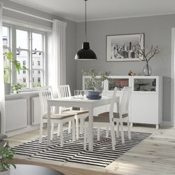 White IKEA EKEDALEN Dining Table 