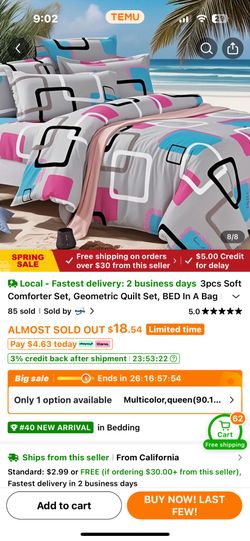 New King Comforter Too Big