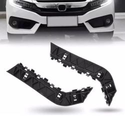 Left & Right Side Front Bumper Fender Bracket Bars For Honda Civic 2016~2021 US