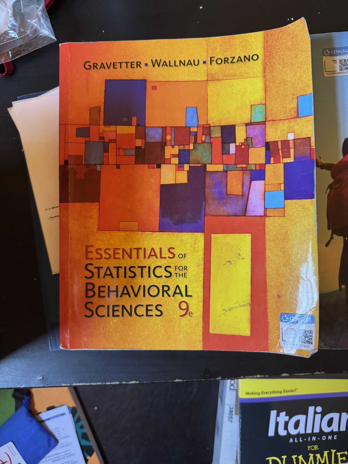 Essentials Statistics Behavior Sciences 9th Edition