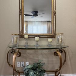 Entry table and coffee set table