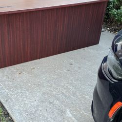 L Shape Desk With File Cabinet  $100