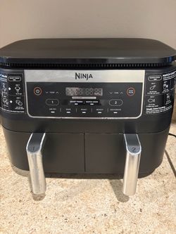 Ninja Foodi 6qt 5-in-1 2-Basket Air Fryer with DualZone Technology - DZ090: Stainless Steel, Digital Control, 1760W