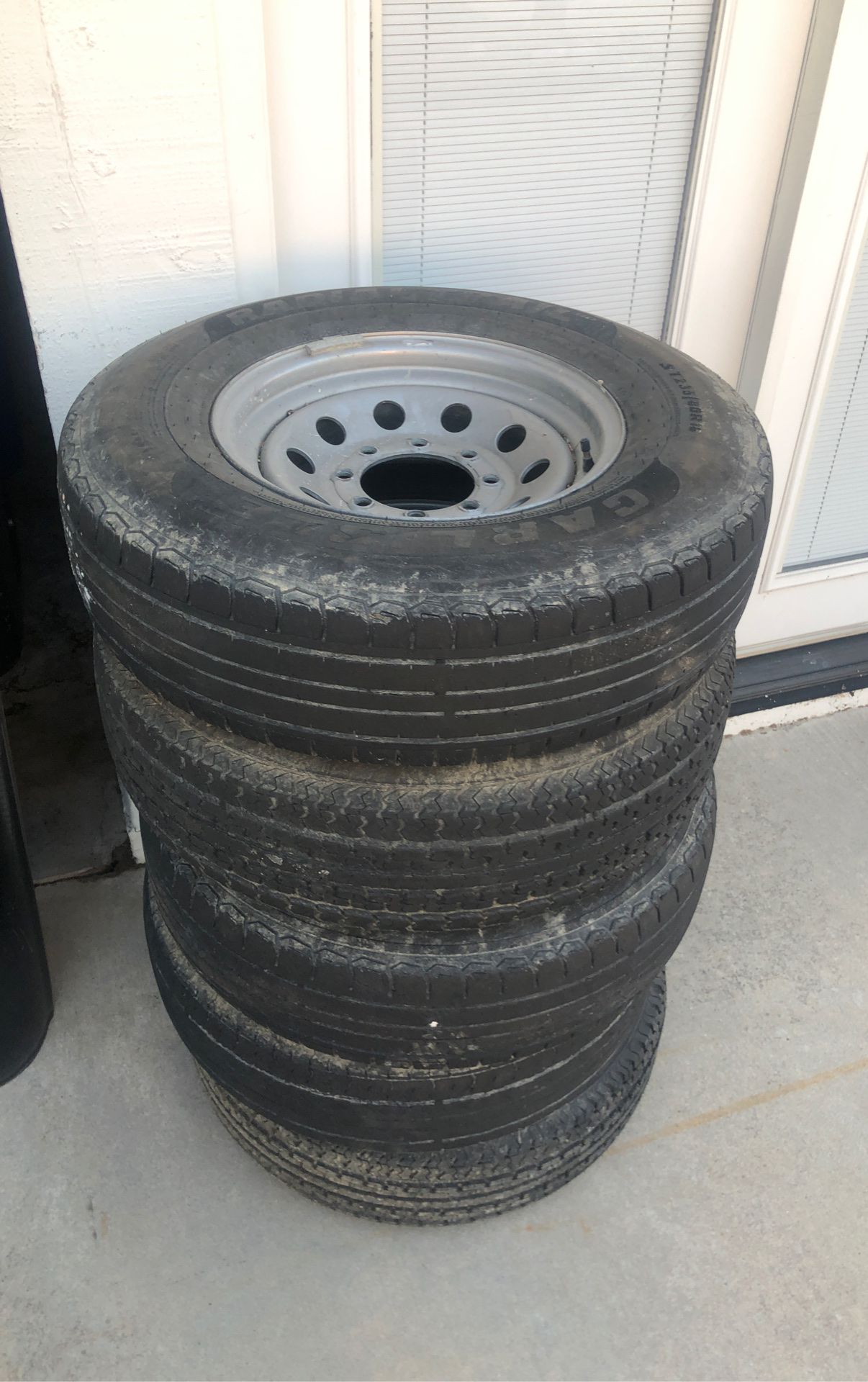 5 trailer tires and wheels