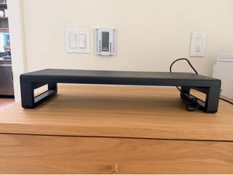 Monitor Stand Riser with USB Hub & Wireless Charger