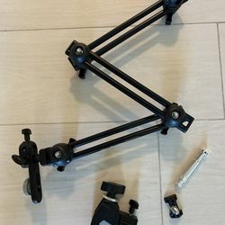 MANFROTTO 396B-3 Double Articulated ARM BRACKET Manfrotto C1510 SUPER CLAMP 035 + Avenger E600 PIN + 1 WEDGE