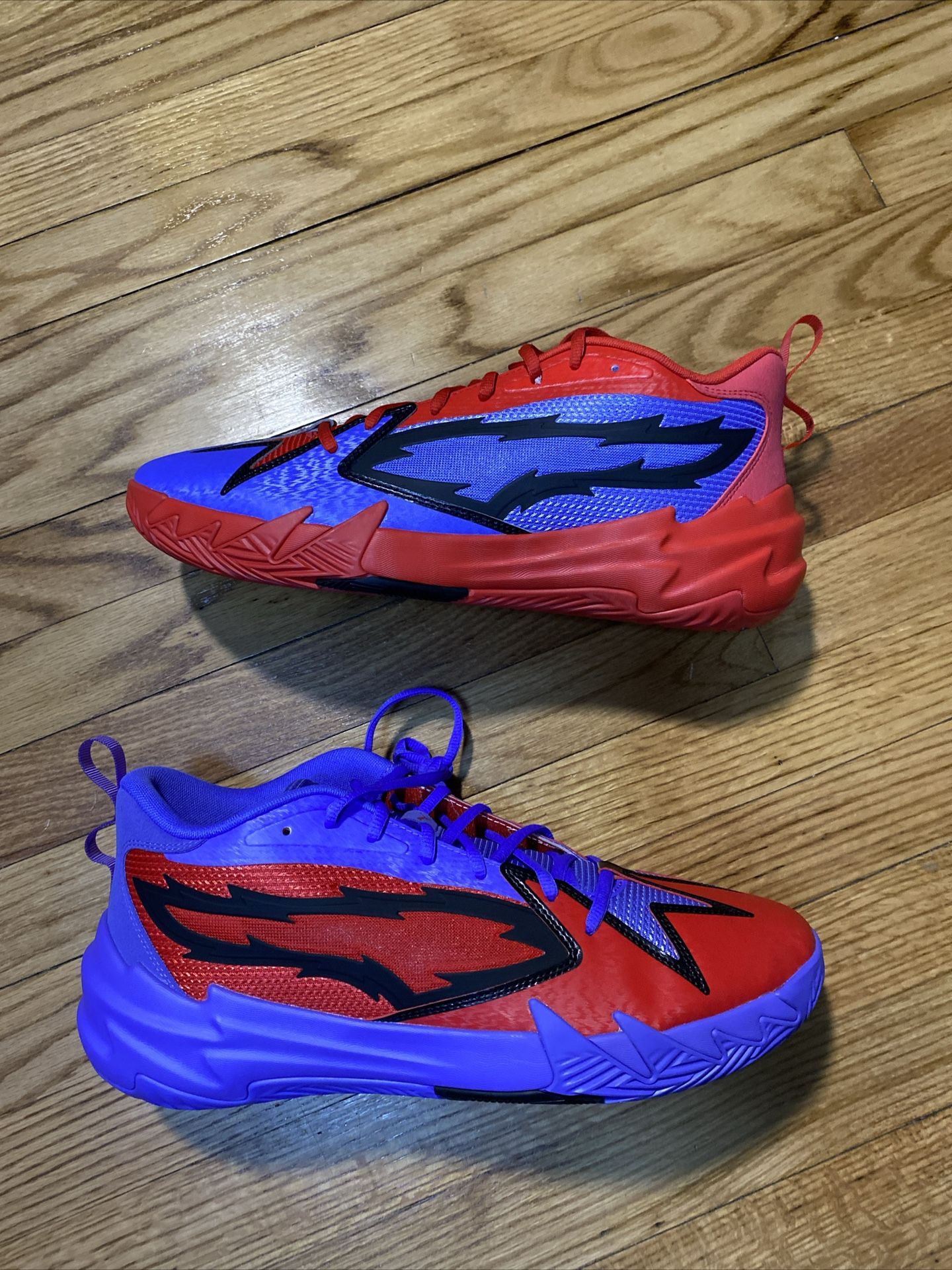 Puma x Scoot Zeros Rising Stars red & Purple Basketball Shoes men’s sz 14 no box