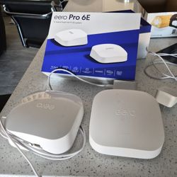 Eero Pro 6E (Tri-band Mesh Wifi 6E System)