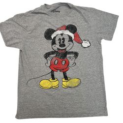 Disney Mickey Mouse Holiday Christmas Santa T-Shirt