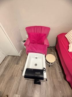 Pedicure set up