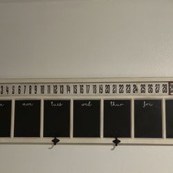 Hobby lobby Calendar With Four Coat Hooks On The Bottom. $25 for Sale in  Hesperia, CA - OfferUp