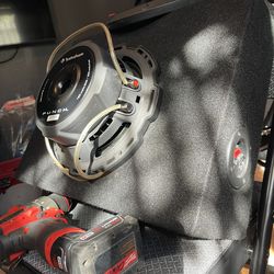 2) Fosgate P3SD410’s shallow subs in cabinets