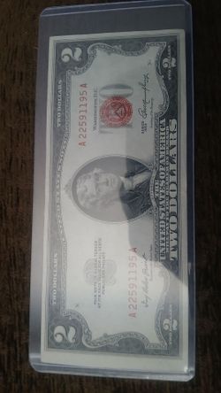 1953 Series $2 US Legal Tender Red Seal Note