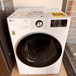 Brand-New LG 2.4 Cu.Ft. Smart Wi-Fi Enabled Compact Front Load Washer with Built-In Intelligence wm1455hwa