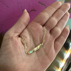 14k BABY ID BRACELET 