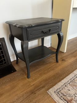 Charcoal-Gray Ethan Allen Nightstand