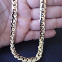 Gold 18k Plated Snake Necklace Chain