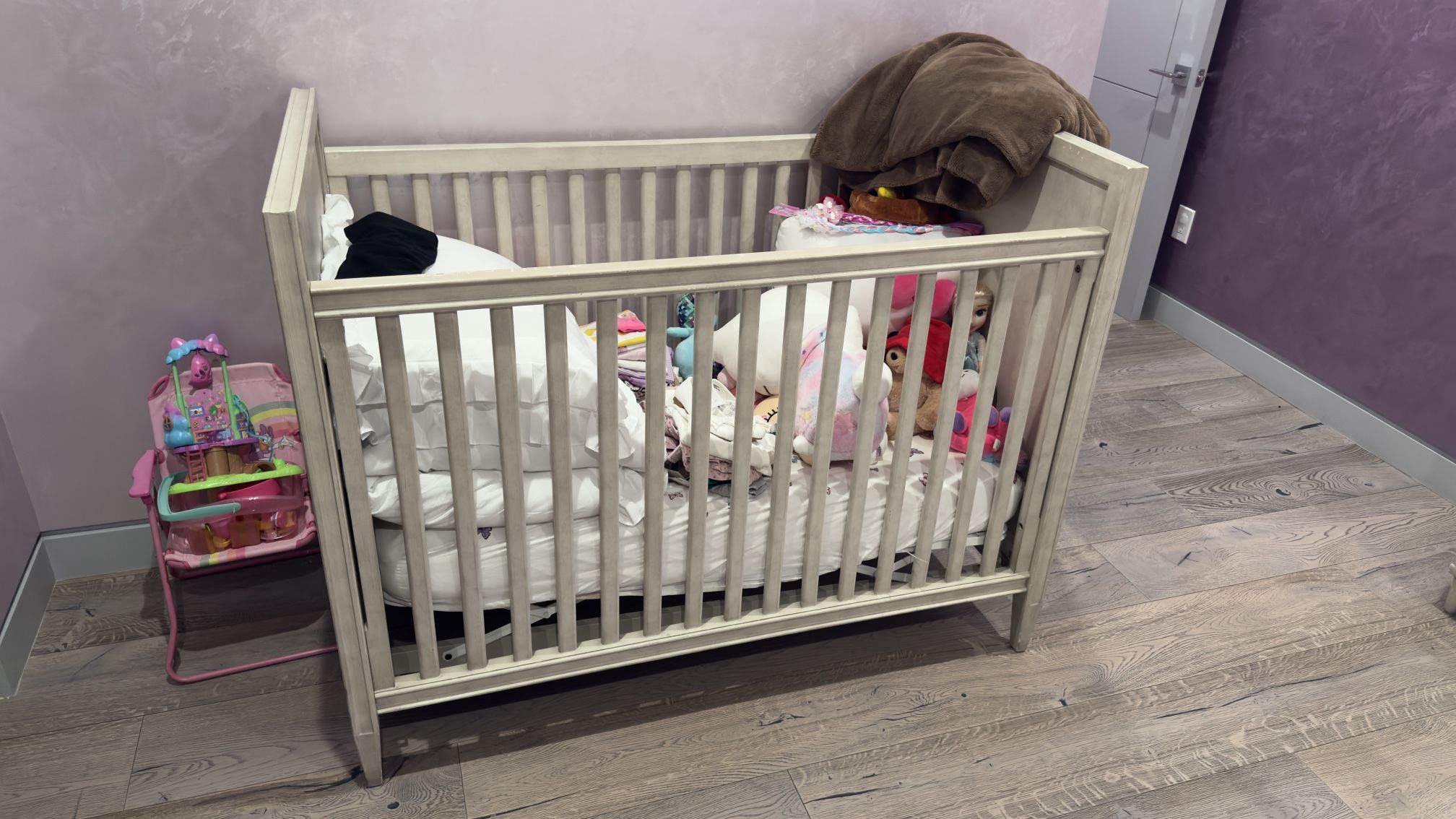 Restoration Hardware Crib / Daybed Vienne Panel Baby Crib Bed 