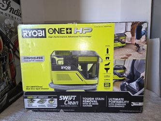 Ryobi One+ HP  18v  Brushless Swift Clean Carpet & Upholstery Spot Cleaner Brand New (Price Is Firm)
