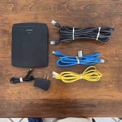 Router + Two 5’ & One 20’ Ethernet Cable. 