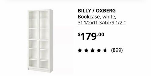 BILLY / OXBERG Bookcase