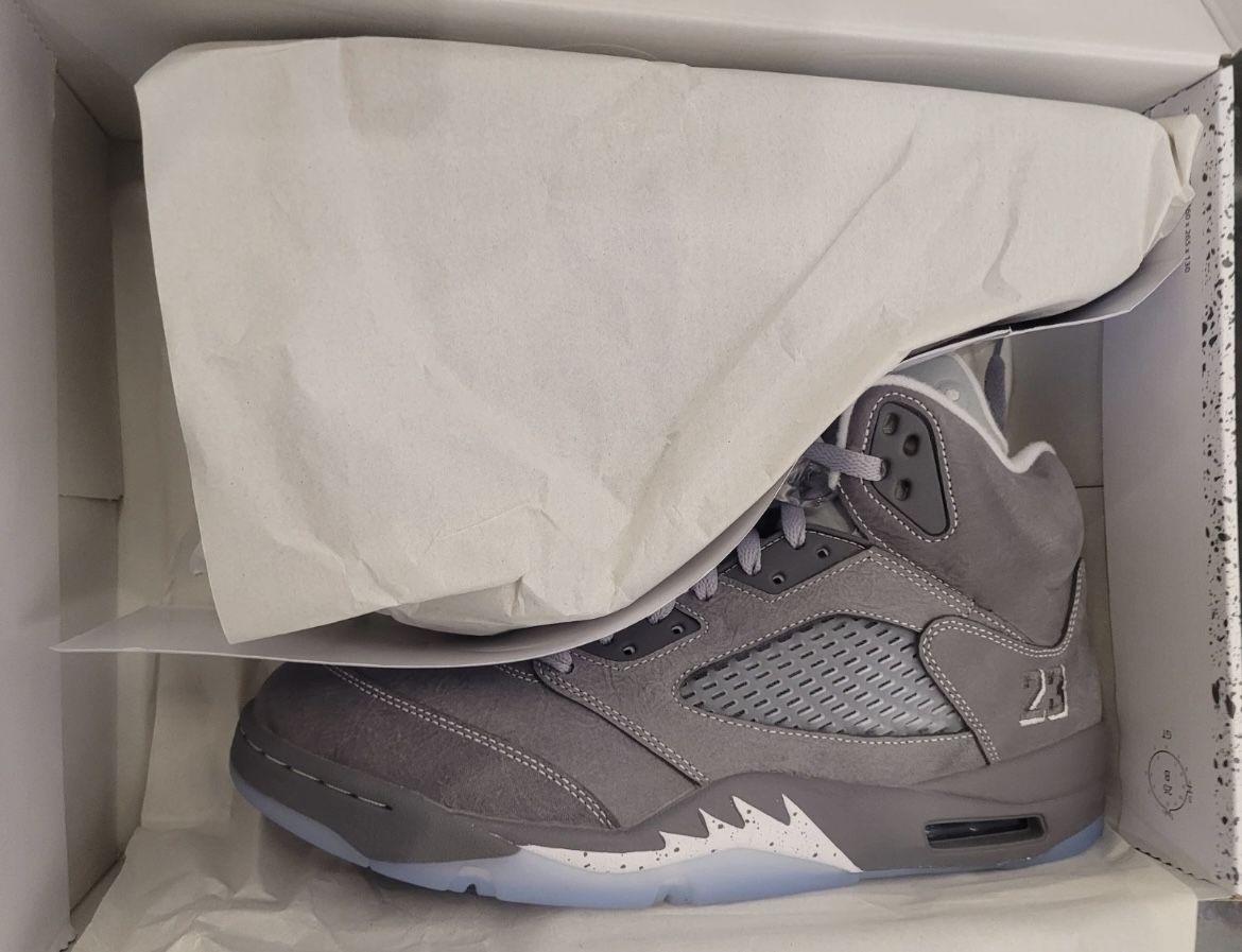 Jordan 5 Wolf Grey Size 10