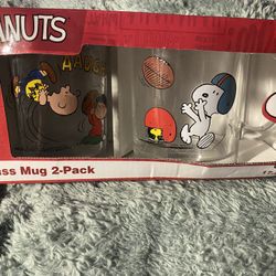 2022 Peanuts Glass Mug 2 Piece Set