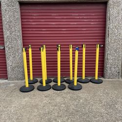 Safety Belt Barrier Stanchions