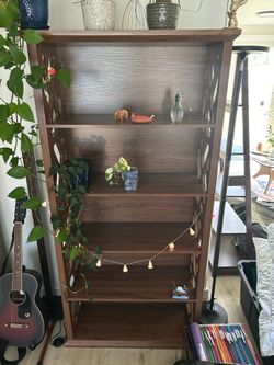 Wooden Bookshelf 5-Shelf