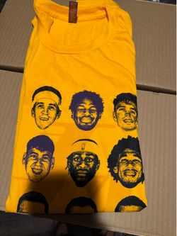 Lakers playoffs t-shirt yellow XL