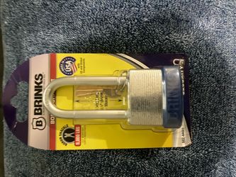 Lot of 3 - Brinks Laminated Steel Padlock with Long Shackle