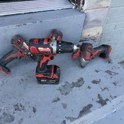 Milwaukee drills and impact gun