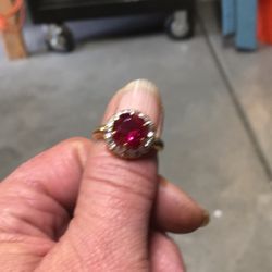 Ruby&diamond .925 Ring