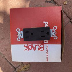 Black 15amp Receptacles 