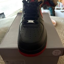 Red And Black Nike Air Force 1 